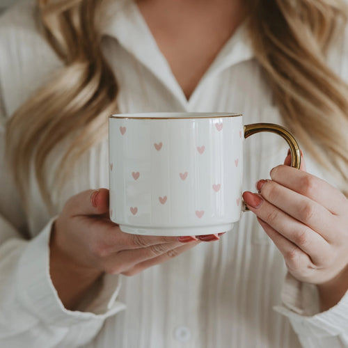 Hearts Coffee Mug – Valentine’s Day Gift | 14oz