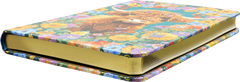 Colorful book with a floral pattern on a white background