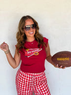 Go Team Fitted Football Tee