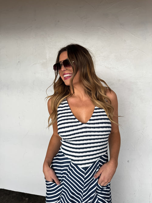 Blakeley Spring Luciana Stripe Tank Dress