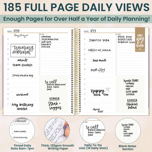 Undated 6 Month Daily To-Do Planner