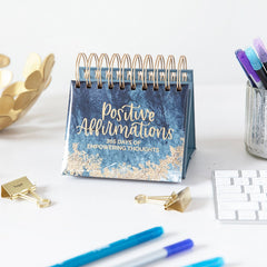 Positive Affirmations Daily Desk Easel – 365 Days of Empowering Thoughts