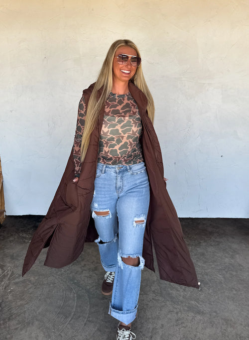 Wild Side Layering Mesh Top