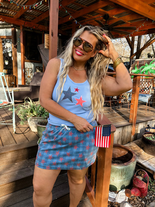 PREORDER - Presley Stretch Denim Skirt