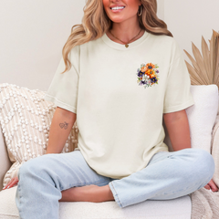 Flower with Pumpkin Bouquet Graphic Tee