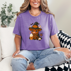 Highland Cow Halloween Graphic Tee