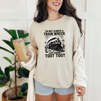 Train Wreck Black Graphic Tee