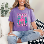 Let Us Adore Him Pink Graphic Tee