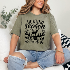 Hunting Season Lonely Wives Club Graphic Tee