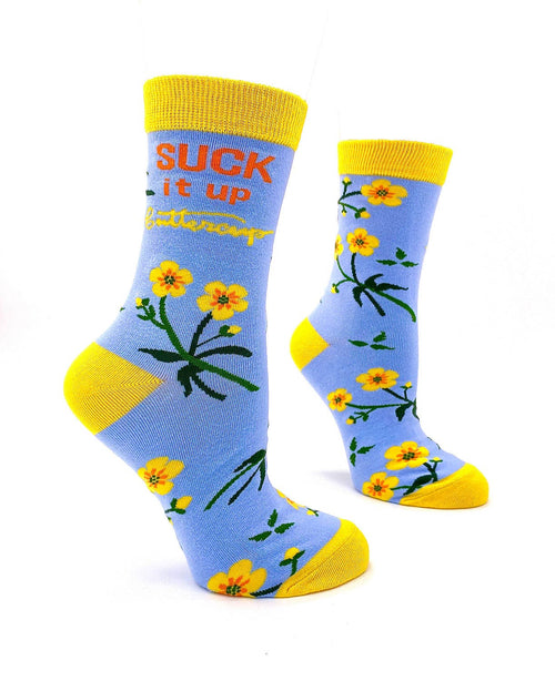 Suck It Up Buttercup Women’s Crew Socks