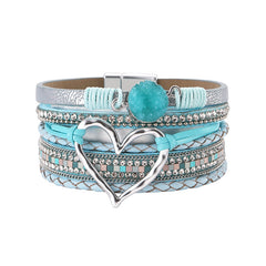 Sparkle & Heart Multi-Layer Magnetic Bracelet β The Perfect Gift of Love