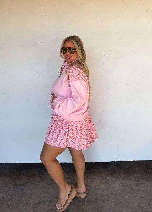 PREORDER- JUST LIVING QUARTER ZIP PULLOVER