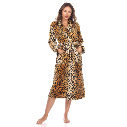Bestseller – Super Soft Plush Lounge Robe | White, Pink, Burgundy, Cheetah | S–XL