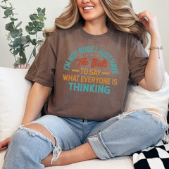 I'm not rude Graphic Tee