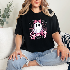 Spooky Ghost Pink Graphic Tee