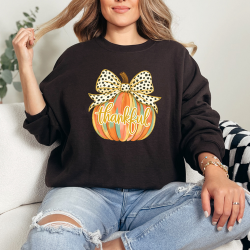 Colorful Thankful Pumpkin Sweatshirt