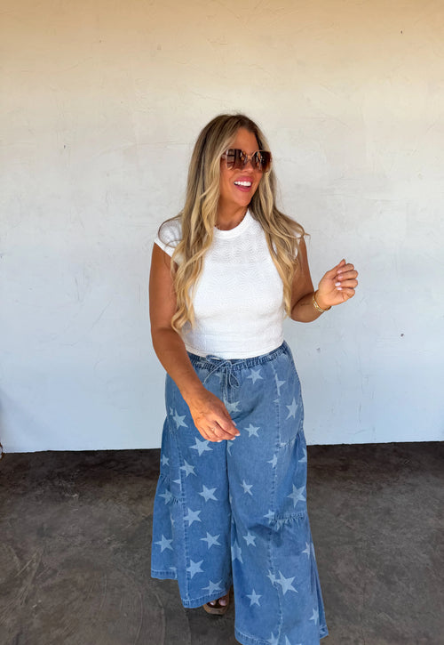 🚨 PREORDER: Blakeley Oh My Stars Echo Boho Palazzo Pants