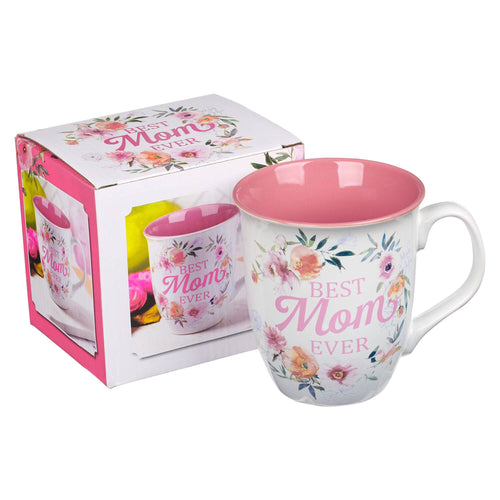 Best Mom Ever Floral Blessing Mug