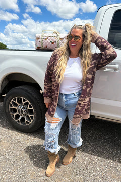 Camo Cozy Cloud Cardigan