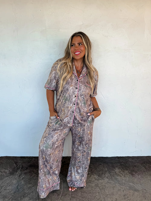 Cabin Cozy Luxe Camo PJ Set | XS-2XL