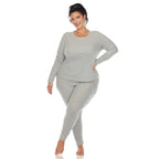 The Cozy Core Waffle Pajama Set β Soft, Stretchy Comfort for Cold Nights - Plus Size