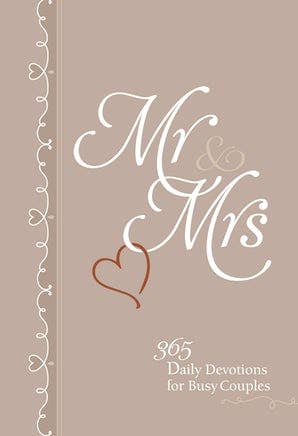 Mr. & Mrs. 365 Daily Devotions for Busy Couples โ Chocolate Brown Imitation Leather | BeYOUtifully Comfortable