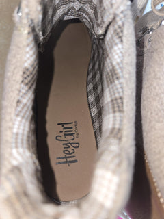 Corkys Campfire Boots – Sand Knit Lug-Sole Booties (7–11)