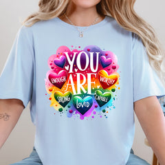 You Are Enough Affirmation Graphic Tee