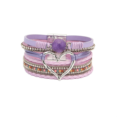 Sparkle & Heart Multi-Layer Magnetic Bracelet β The Perfect Gift of Love