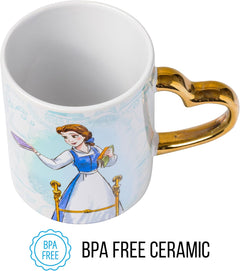 Officially Licensed Disney Belle & Beast Couple's Mug Set - 2 Pack