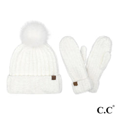 Cozy Yarn Hat & Mitten Set