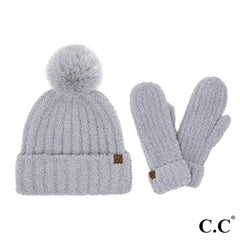 Cozy Yarn Hat & Mitten Set