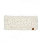 C.C Cross Cell Stitch Knit Headwrap β Ivory, Beige, Coco Berry, Denim, Taupe, Moss, Grey, Black