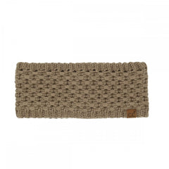 C.C Cross Cell Stitch Knit Headwrap β Ivory, Beige, Coco Berry, Denim, Taupe, Moss, Grey, Black