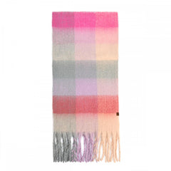 C.C Cozy Multi-Color Check Woven Scarf