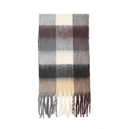 C.C Cozy Multi-Color Check Woven Scarf