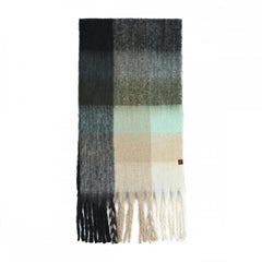 C.C Cozy Multi-Color Check Woven Scarf