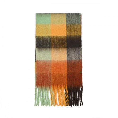 C.C Cozy Multi-Color Check Woven Scarf
