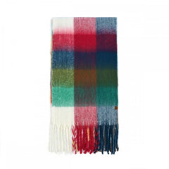 C.C Cozy Multi-Color Check Woven Scarf
