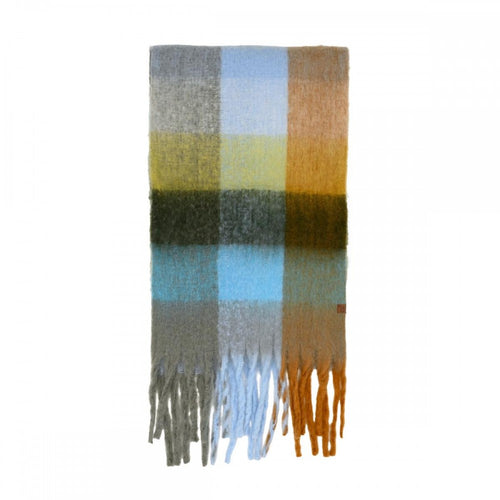 C.C Cozy Multi-Color Check Woven Scarf