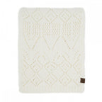C.C Diamond Lace Pattern Knit Scarf