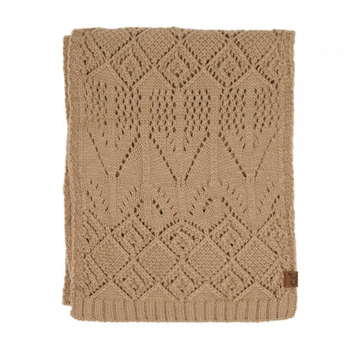 C.C Diamond Lace Pattern Knit Scarf