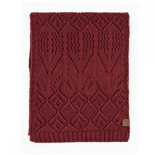 C.C Diamond Lace Pattern Knit Scarf