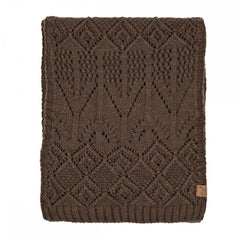 C.C Diamond Lace Pattern Knit Scarf