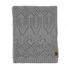 C.C Diamond Lace Pattern Knit Scarf