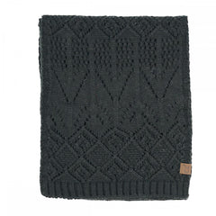 C.C Diamond Lace Pattern Knit Scarf