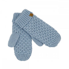C.C Cross Cell Stitch Knit Mitten Gloves