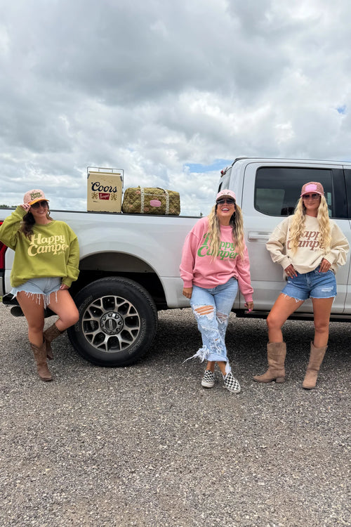 Happy Camper Get Outside Fleece Pullover