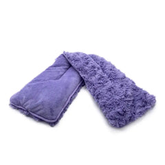 Warmies purple microwavable neck wrap with plush faux-fur fabric.