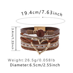 Sparkle & Heart Multi-Layer Magnetic Bracelet β The Perfect Gift of Love